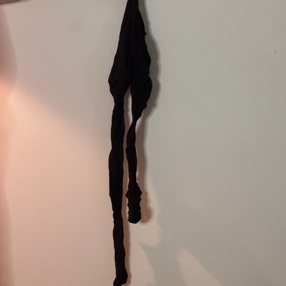 Black sheer nylon pantyhose - Picture 5 of 6